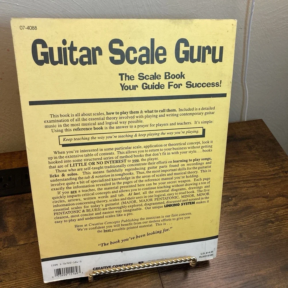 Guitar Scale Guru Scale Book Karl Aranjo Vtg 1998 Hal Leonard Chord Creative Con